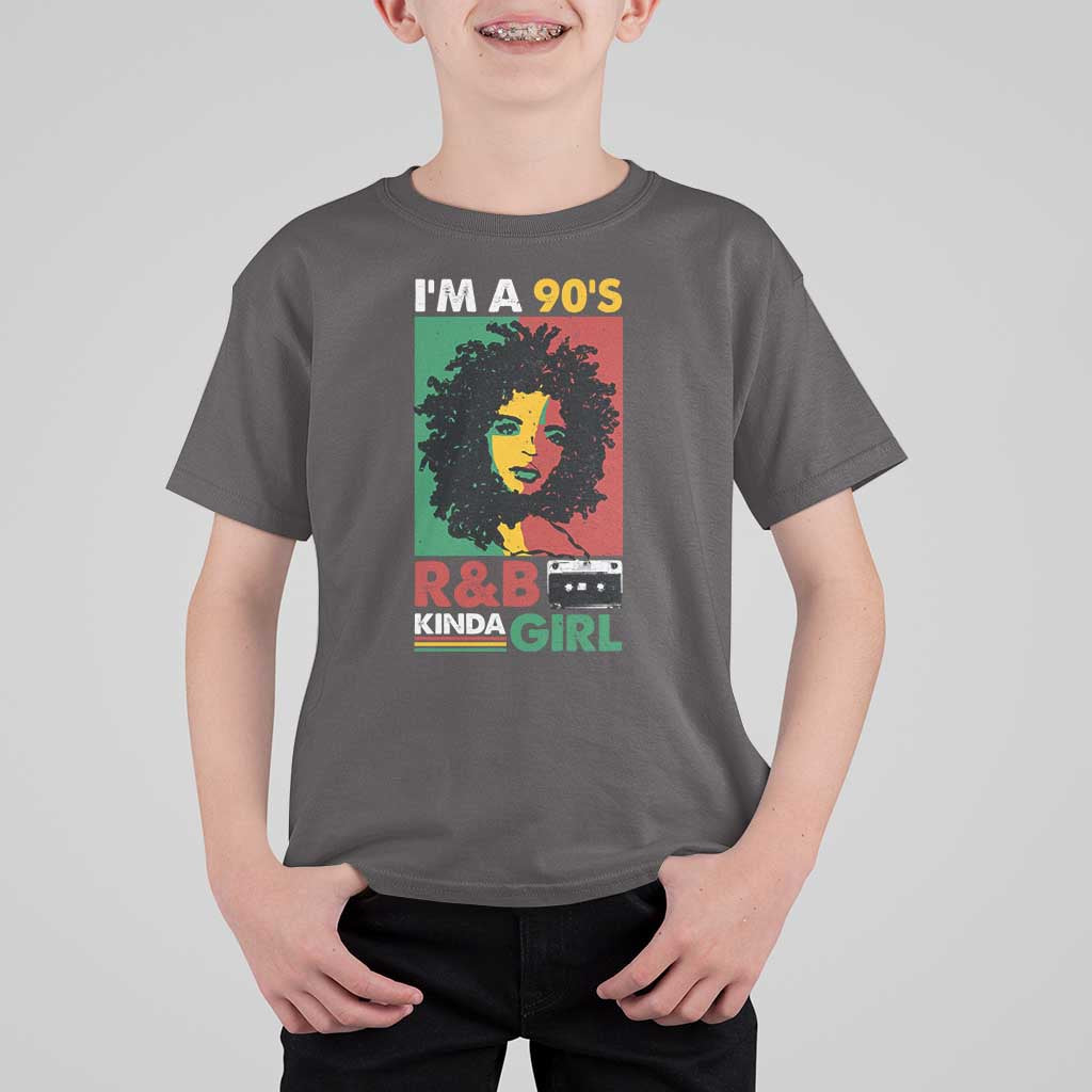 Hip Hop RnB T Shirt For Kid I'm A 90's R&B Kinda Girl Retro Cassettle