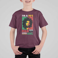 Hip Hop RnB T Shirt For Kid I'm A 90's R&B Kinda Girl Retro Cassettle