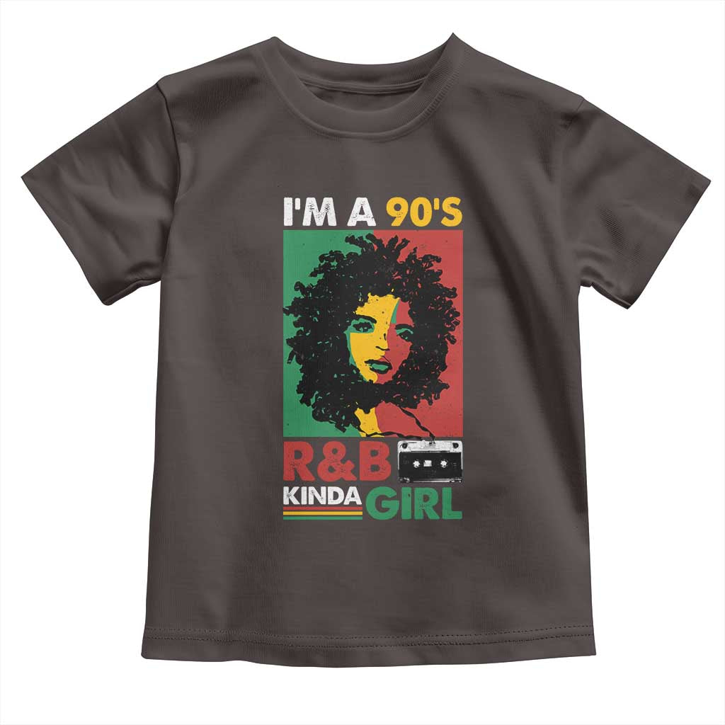 Hip Hop RnB Toddler T Shirt I'm A 90's R&B Kinda Girl Retro Cassettle