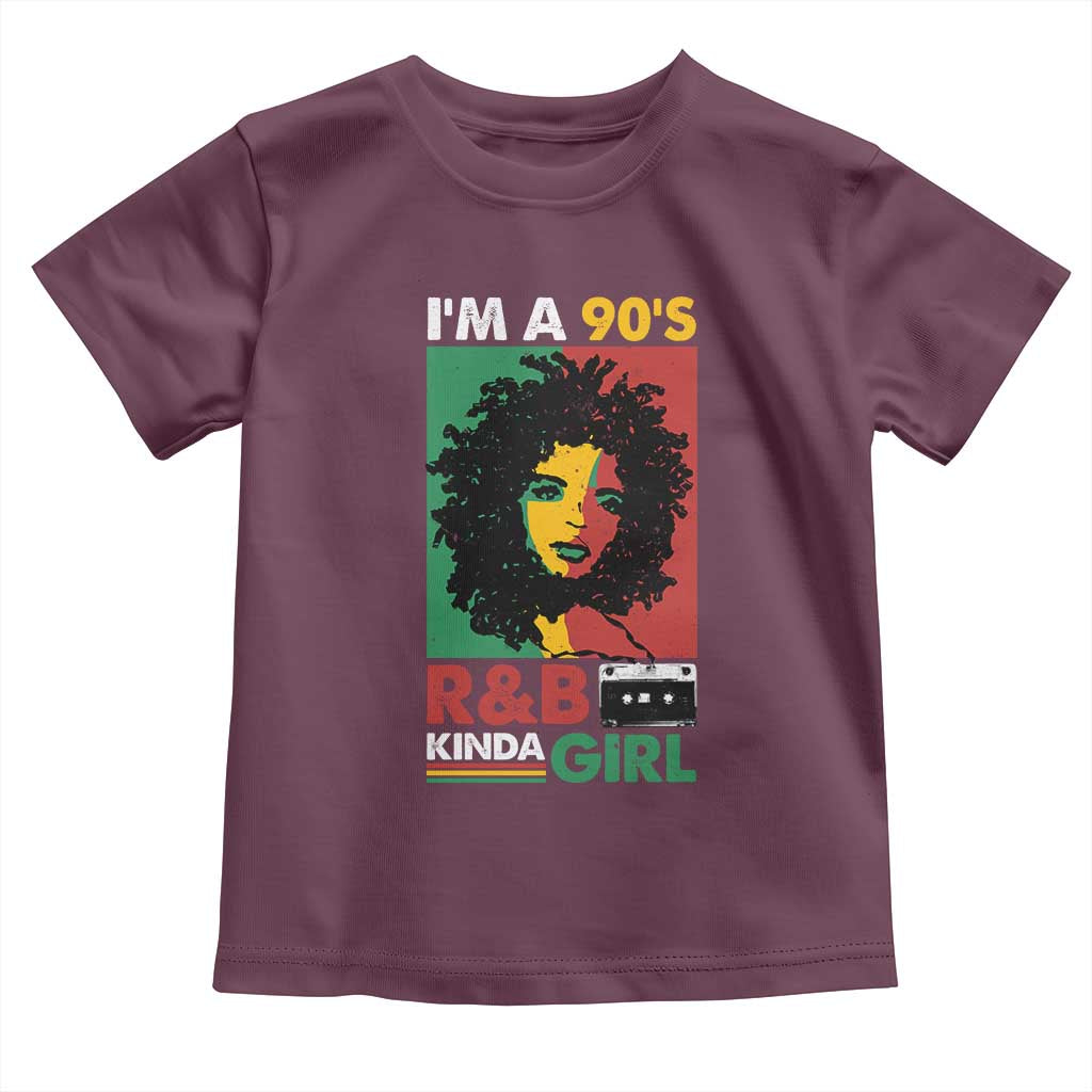 Hip Hop RnB Toddler T Shirt I'm A 90's R&B Kinda Girl Retro Cassettle