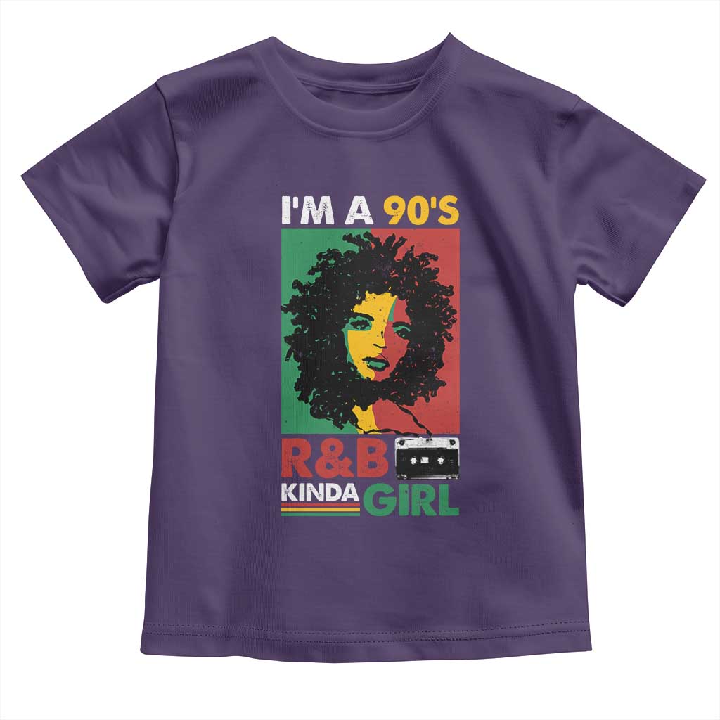 Hip Hop RnB Toddler T Shirt I'm A 90's R&B Kinda Girl Retro Cassettle