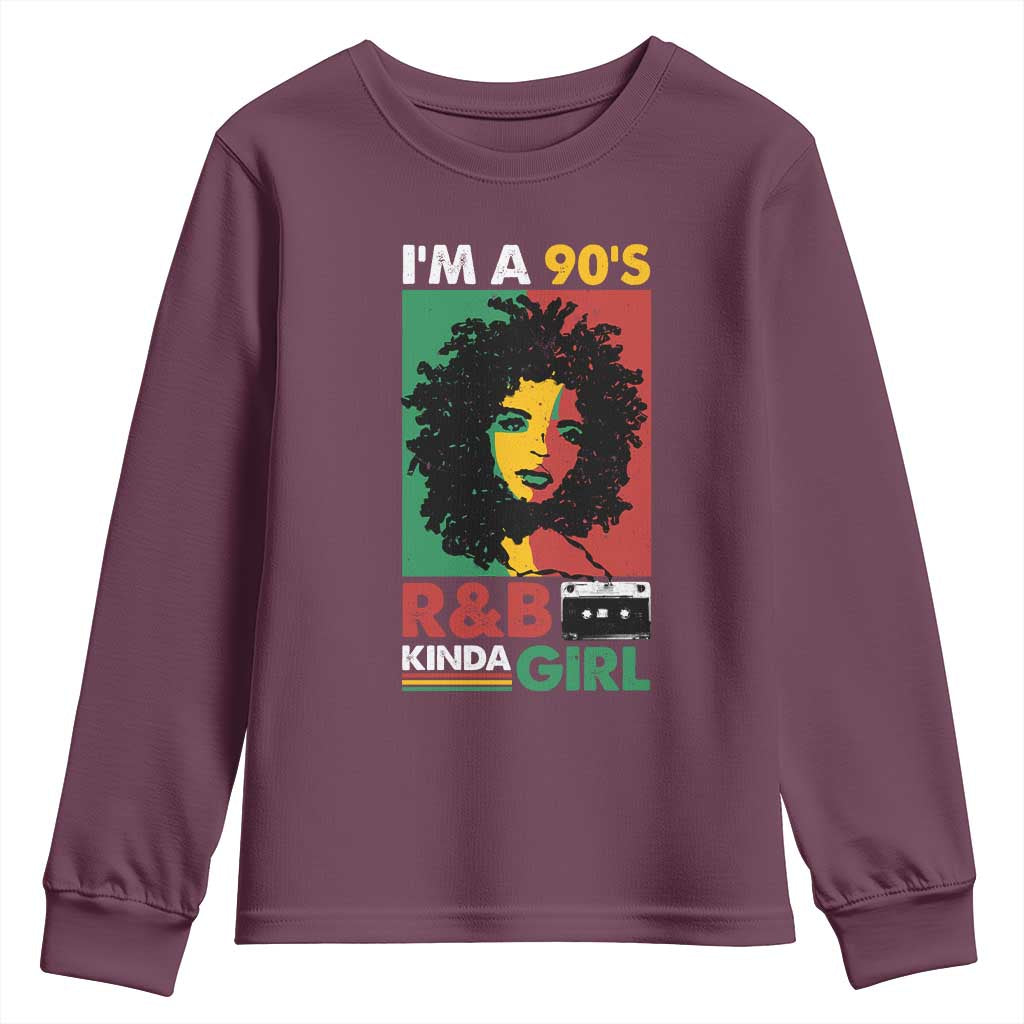Hip Hop RnB Youth Sweatshirt I'm A 90's R&B Kinda Girl Retro Cassettle