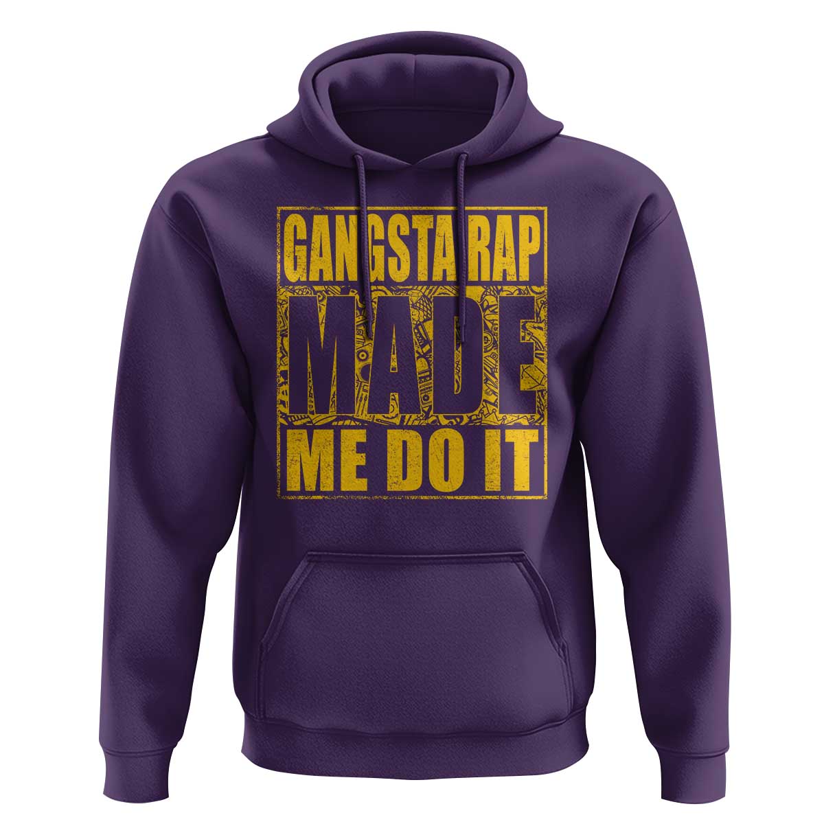 Hip Hop Gangsta Rap Hoodie Made Me Do It Rapper