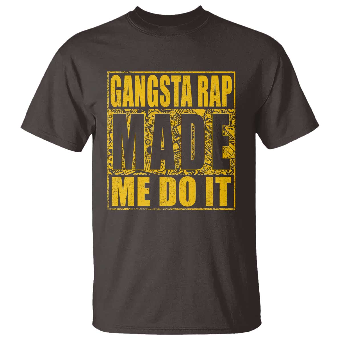 Hip Hop Gangsta Rap T Shirt Made Me Do It Rapper - Wonder Print Shop