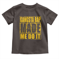 Hip Hop Gangsta Rap Toddler T Shirt Made Me Do It Rapper