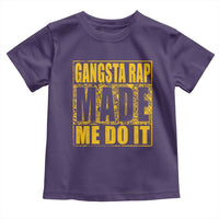 Hip Hop Gangsta Rap Toddler T Shirt Made Me Do It Rapper