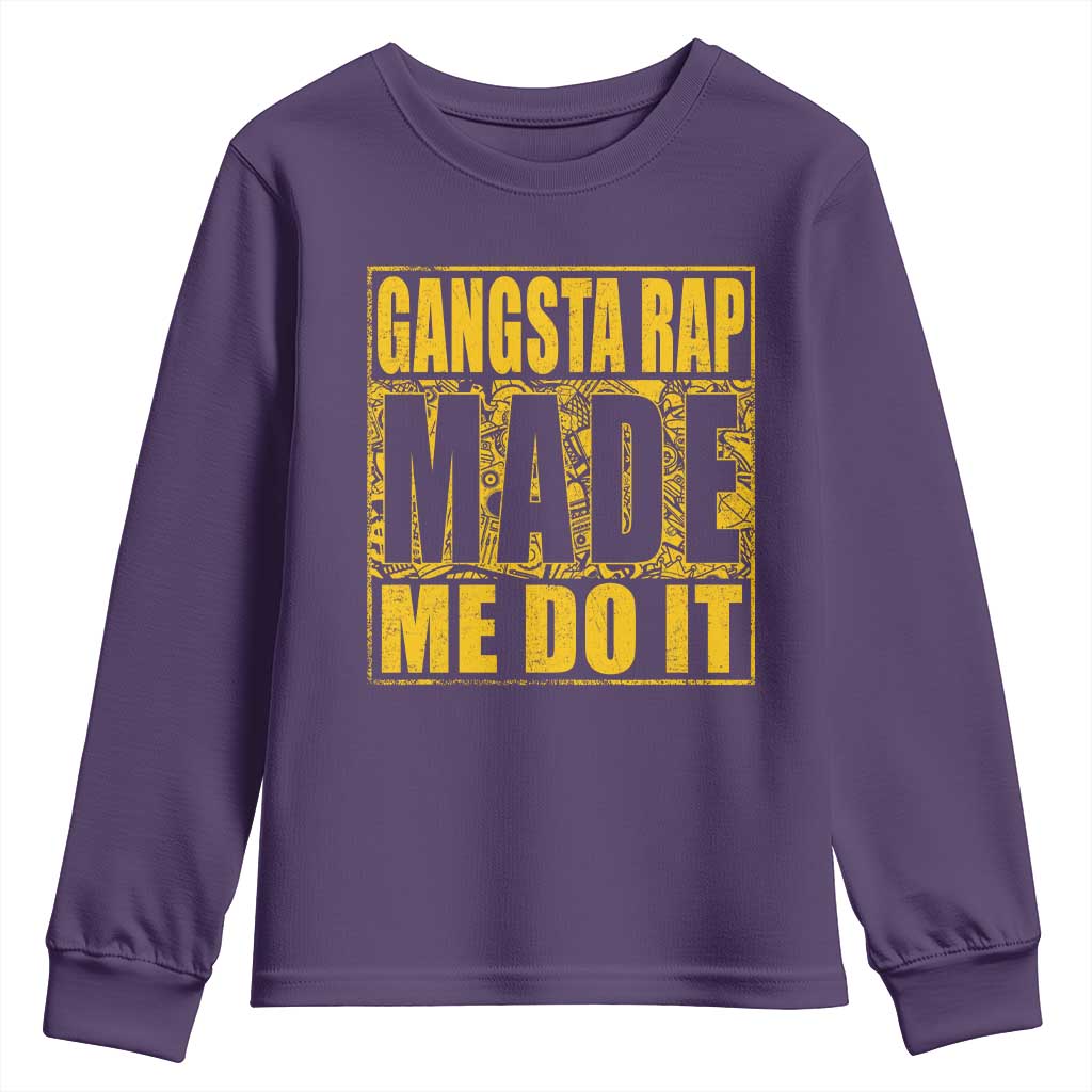 Hip Hop Gangsta Rap Youth Sweatshirt Made Me Do It Rapper