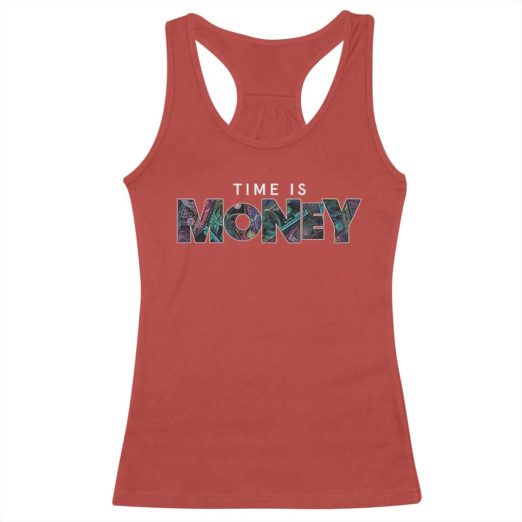 Time Is Money Racerback Tank Top