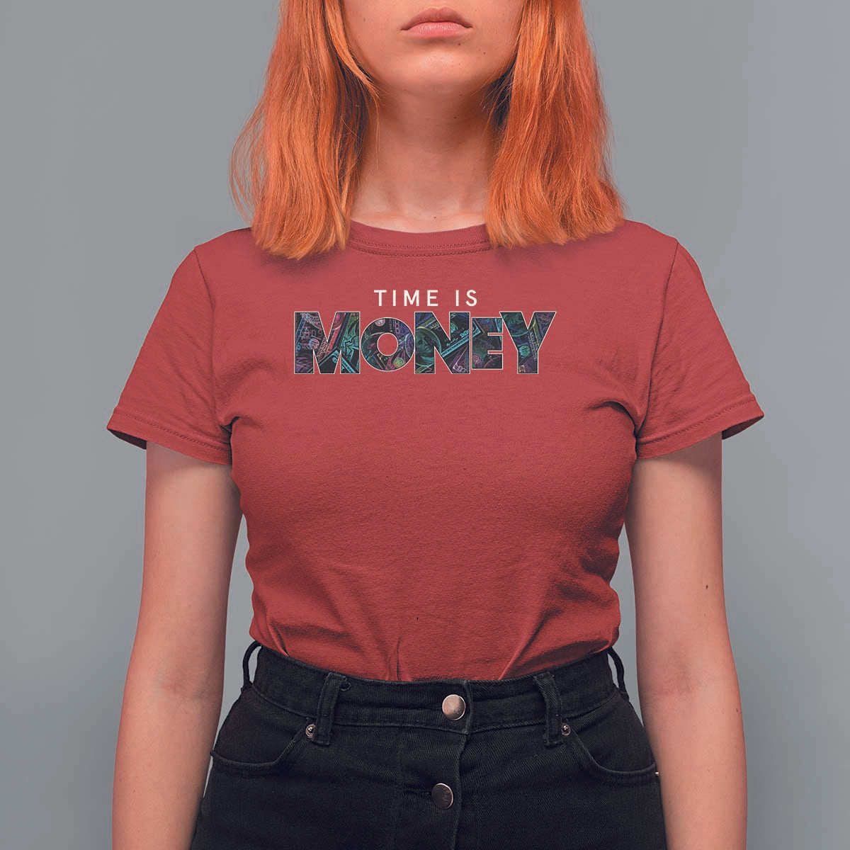 Time Is Money T Shirt For Women - Wonder Print Shop