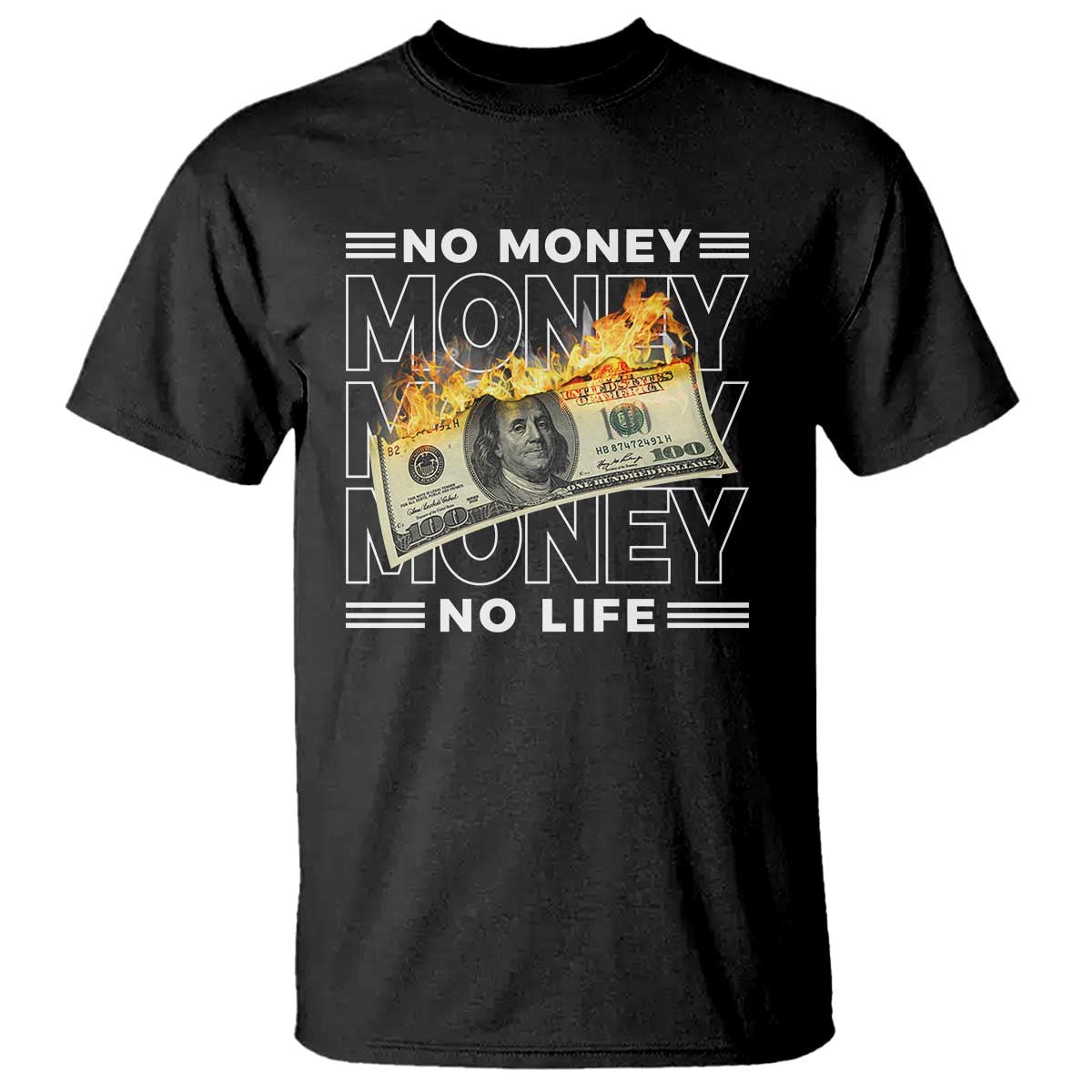 No Money No Life T Shirt - Wonder Print Shop
