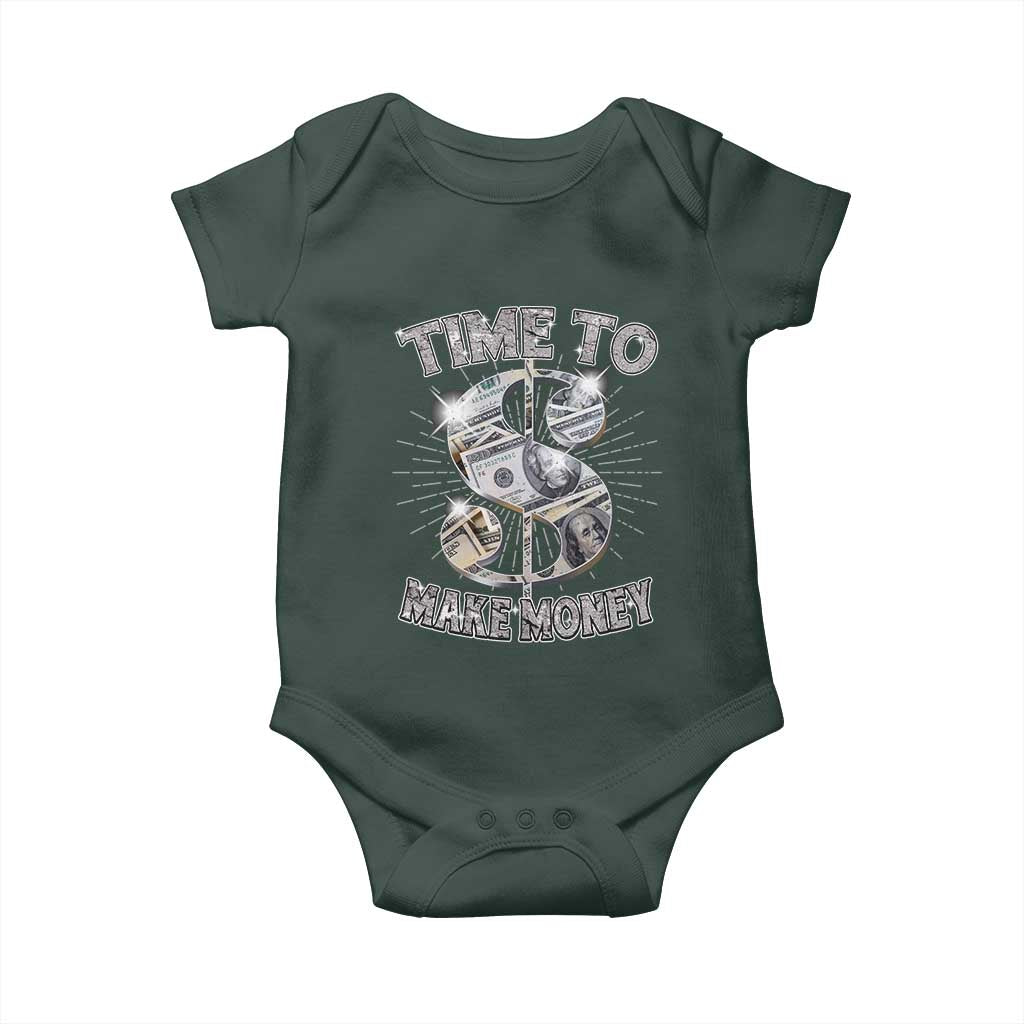 Time To Make Money Baby Onesie