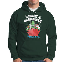 Merry Cruisemas Family Christmas Holiday Santa Reindeer Cruise Ship Hoodie - Wonder Print Shop
