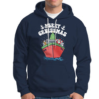 Merry Cruisemas Family Christmas Holiday Santa Reindeer Cruise Ship Hoodie - Wonder Print Shop