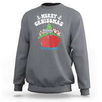 Merry Cruisemas Family Christmas Holiday Santa Reindeer Cruise Ship Sweatshirt - Wonder Print Shop