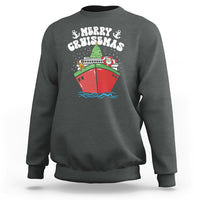 Merry Cruisemas Family Christmas Holiday Santa Reindeer Cruise Ship Sweatshirt - Wonder Print Shop