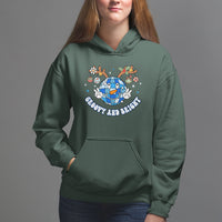Groovy And Bright Merry Christmas Disco Ball Reindeer Hoodie - Wonder Print Shop