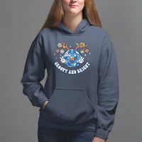 Groovy And Bright Merry Christmas Disco Ball Reindeer Hoodie - Wonder Print Shop