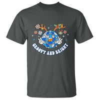 Groovy And Bright Merry Christmas Disco Ball Reindeer T Shirt - Wonder Print Shop