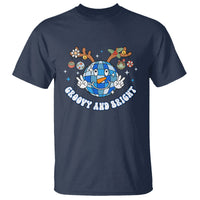 Groovy And Bright Merry Christmas Disco Ball Reindeer T Shirt - Wonder Print Shop