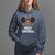 Christmas Mrs. Claus Peeking Santa African American Hoodie - Wonder Print Shop