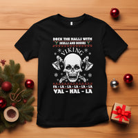 Christmas T Shirt Viking Valhalla Deck The Halls With Skulls And Bodies - Wonder Print Shop