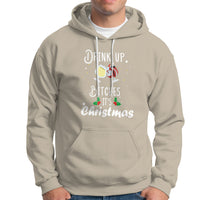 Drink Up Bitches It's Christmas Adult Humor Xmas Wine Hoodie - Wonder Print Shop