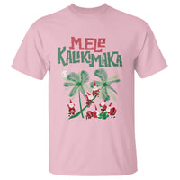 Mele Kalikimaka Santa Climb Palm Tree Hawaiian Christmas T Shirt - Wonder Print Shop