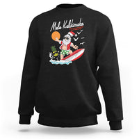 Mele Kalikimaka Surfing Santa Vintage Hawaiian Christmas Sweatshirt - Wonder Print Shop