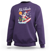 Mele Kalikimaka Surfing Santa Vintage Hawaiian Christmas Sweatshirt - Wonder Print Shop