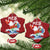 Mele Kalikimaka Christmas Ornament Surfing Cute Santa Hawaiian Christmas - Wonder Print Shop