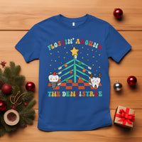 Flossing Around The Dentistree Funny Xmas Dental Hygienist T Shirt - Wonder Print Shop