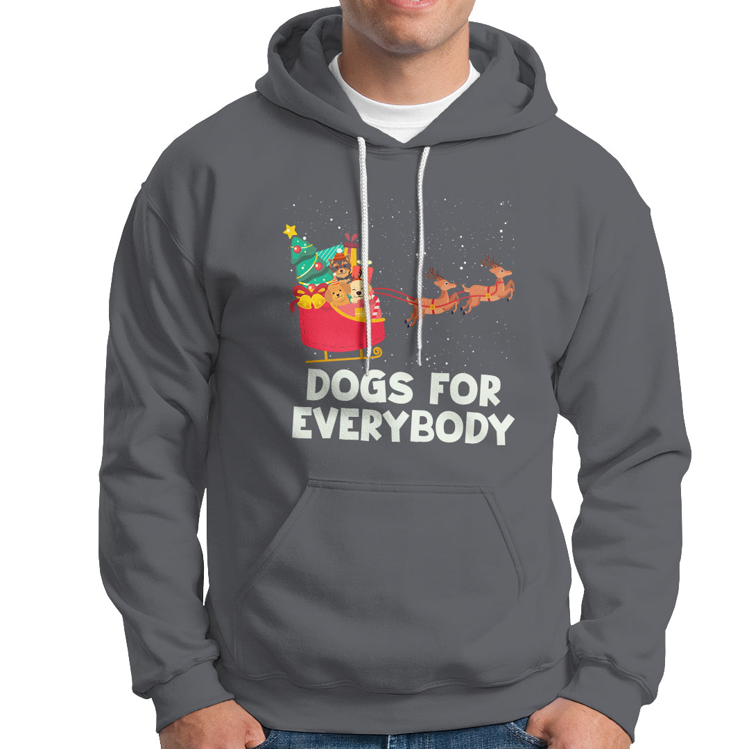 Dogs For Everybody Christmas Sleigh Funny Xmas Hoodie - Wonder Print Shop