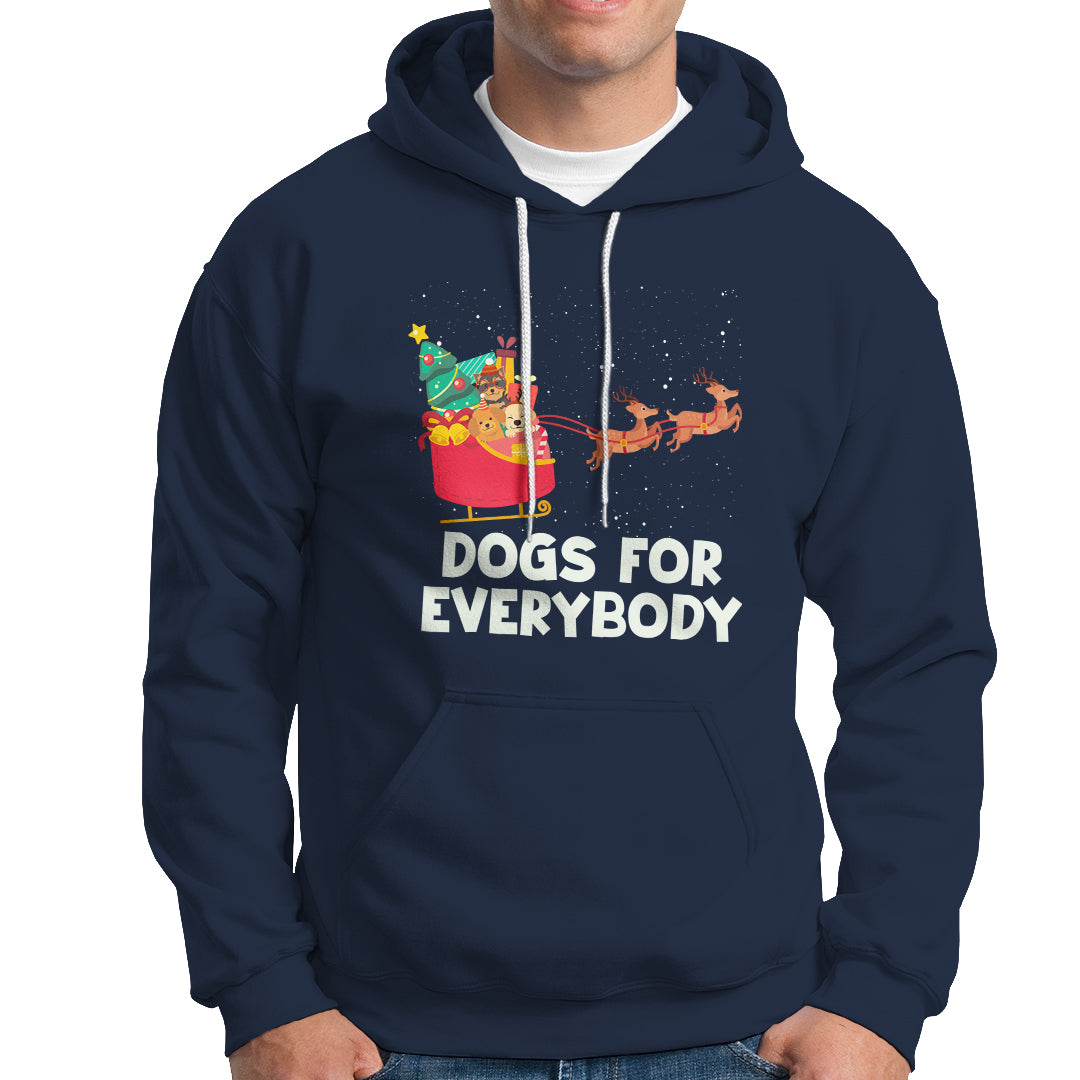 Dogs For Everybody Christmas Sleigh Funny Xmas Hoodie - Wonder Print Shop