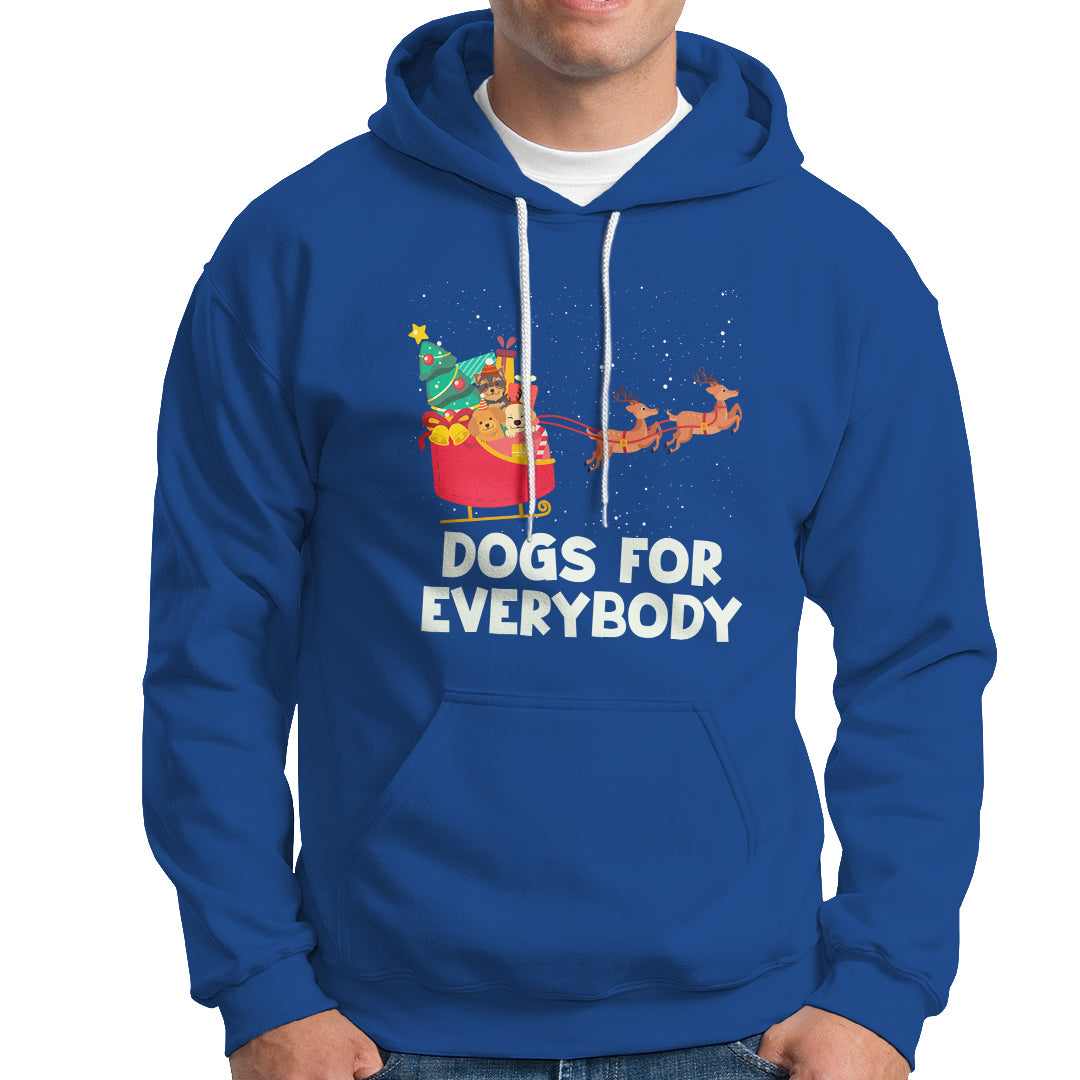 Dogs For Everybody Christmas Sleigh Funny Xmas Hoodie - Wonder Print Shop