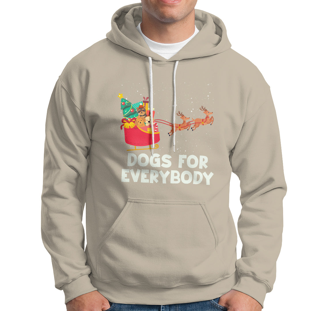 Dogs For Everybody Christmas Sleigh Funny Xmas Hoodie - Wonder Print Shop