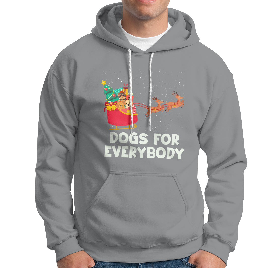 Dogs For Everybody Christmas Sleigh Funny Xmas Hoodie - Wonder Print Shop