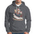Cat Sleigh Meowy Christmas Holiday Santa Hat Hoodie - Wonder Print Shop
