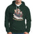 Cat Sleigh Meowy Christmas Holiday Santa Hat Hoodie - Wonder Print Shop