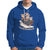 Cat Sleigh Meowy Christmas Holiday Santa Hat Hoodie - Wonder Print Shop
