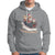 Cat Sleigh Meowy Christmas Holiday Santa Hat Hoodie - Wonder Print Shop