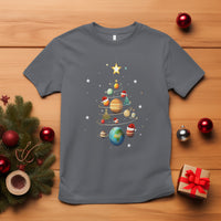 Funny Solar System Space Planets Tree Christmas T Shirt - Wonder Print Shop