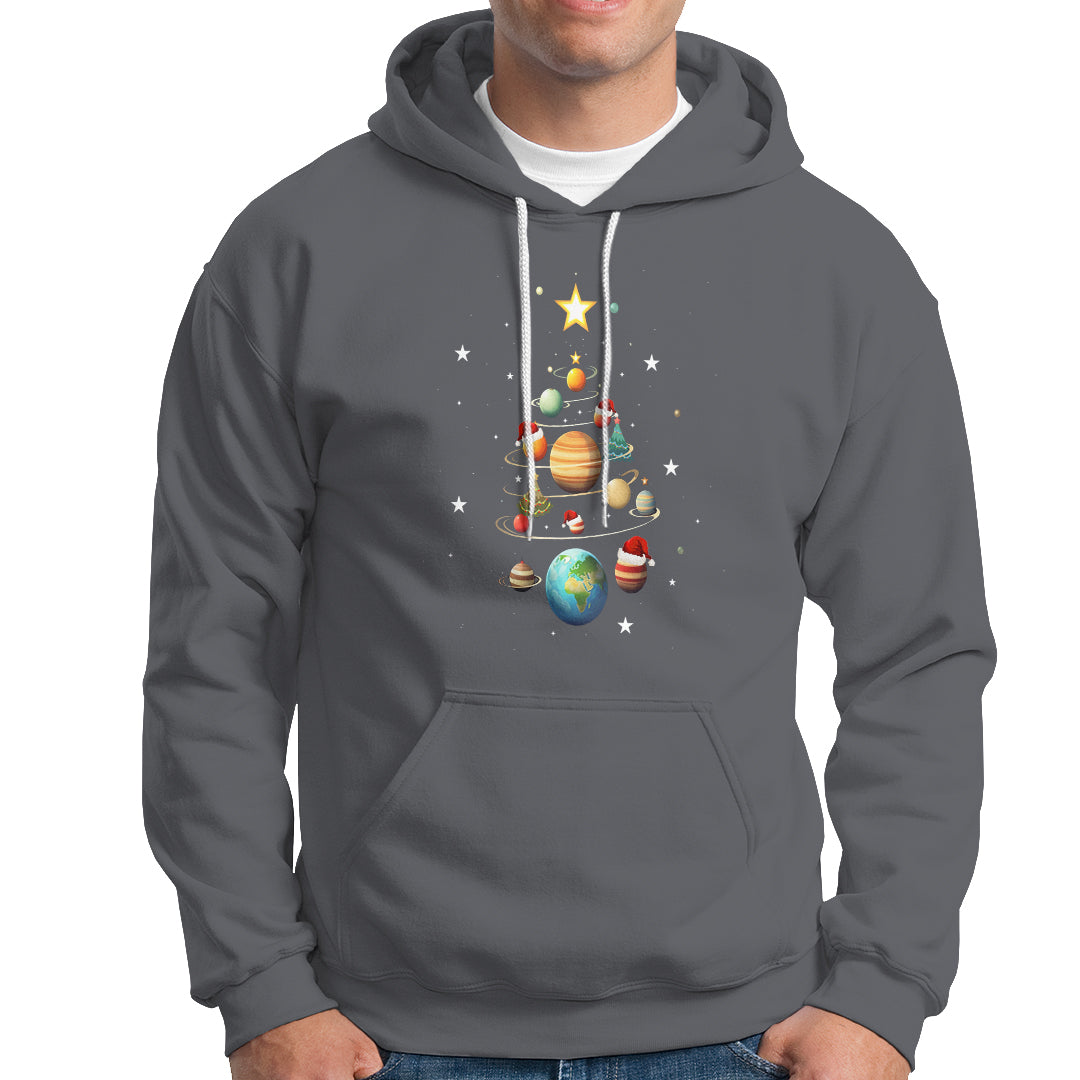 Funny Solar System Space Planets Tree Christmas Hoodie - Wonder Print Shop
