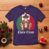 Cholo Claus Christmas Funny Mexican Santa Sombrero Feliz Navidad T Shirt - Wonder Print Shop