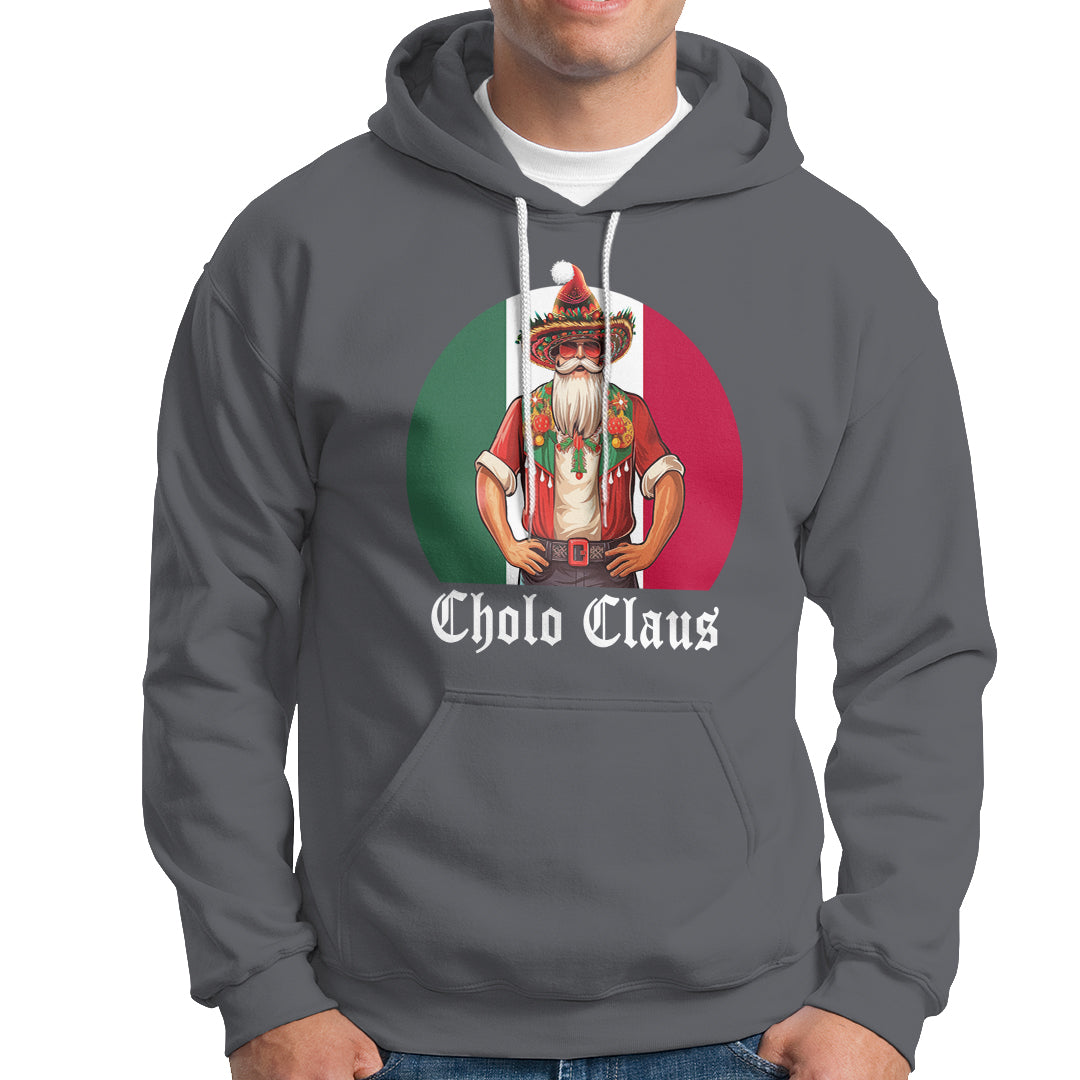 Cholo Claus Christmas Funny Mexican Santa Sombrero Feliz Navidad Hoodie - Wonder Print Shop