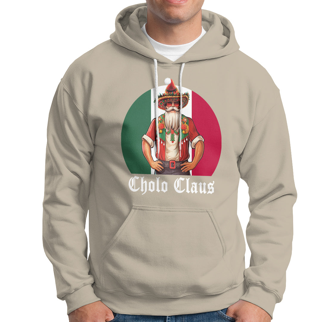 Cholo Claus Christmas Funny Mexican Santa Sombrero Feliz Navidad Hoodie - Wonder Print Shop