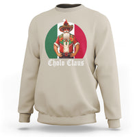 Cholo Claus Christmas Funny Mexican Santa Sombrero Feliz Navidad Sweatshirt - Wonder Print Shop