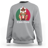 Cholo Claus Christmas Funny Mexican Santa Sombrero Feliz Navidad Sweatshirt - Wonder Print Shop