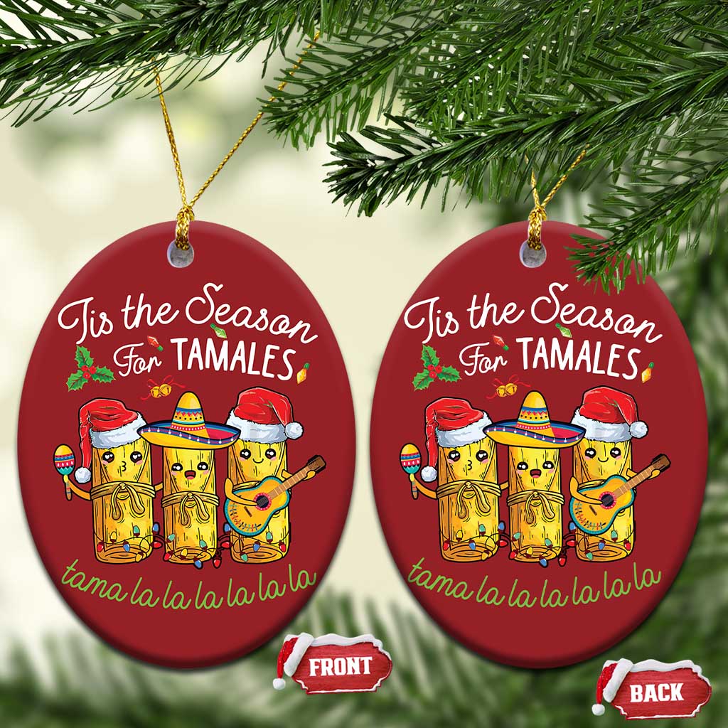 Christmas Mexico Christmas Ornament Tis The Season For Tamales - Wonder Print Shop