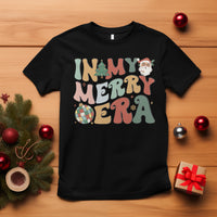 In My Merry Era Retro Groovy Christmas Santa Disco Ball T Shirt - Wonder Print Shop