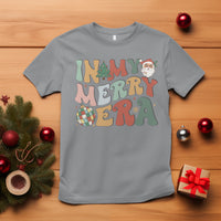 In My Merry Era Retro Groovy Christmas Santa Disco Ball T Shirt - Wonder Print Shop
